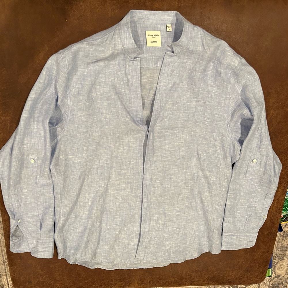 Men's Light Blue Casual Button Down Shirt